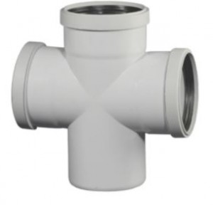 Supreme PVC SWR Fitting Croos Pasting Tee 110mm