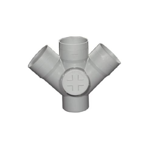 Supreme PVC SWR Fitting Double Y with Door Tee, 75mm