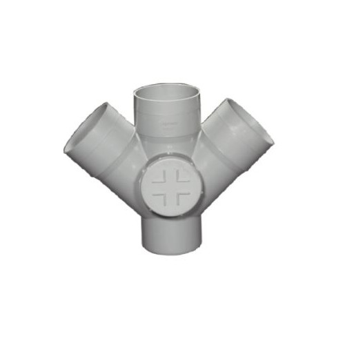 Supreme PVC SWR Fitting Door Double Y Tee, 90mm
