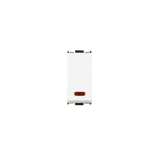 Anchor Wood 20A 1 Way Switch With Indicator 1 Module, White, 60064