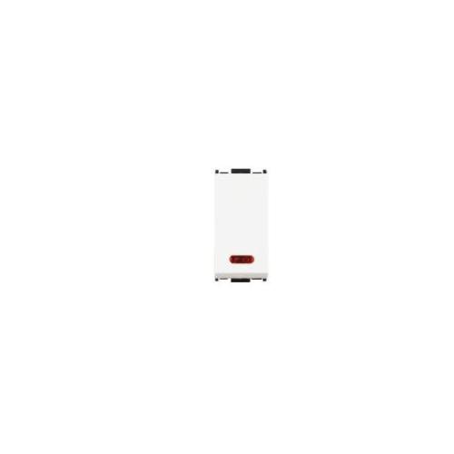 Anchor Wood 10AX 1 Way Switch With Indicator, 1 Module, White, 60019