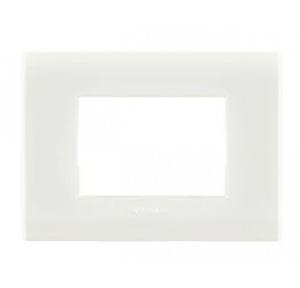 Anchor Woods Stella Glossy Finish Front Cover Plate With Base Frame, 61718WH