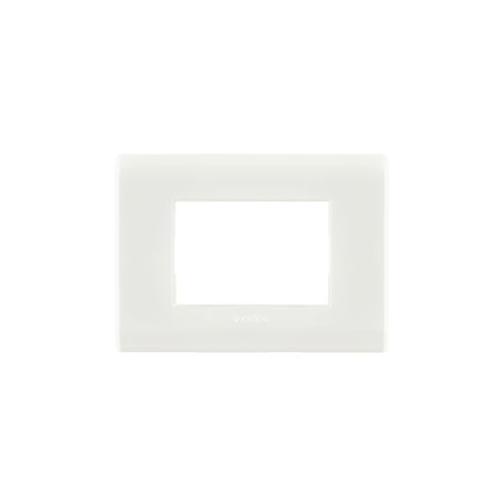 Anchor Woods Stella Glossy Finish Front Cover Plate With Base Frame, 61718WH
