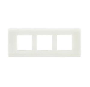 Anchor Woods Stella Glossy Finish Front Cover Plate With Base Frame 61712WH 6M