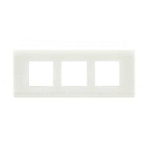 Anchor Woods Stella Glossy Finish Front Cover Plate With Base Frame 61712WH 6M