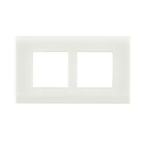 Anchor Woods Stella Glossy Finish Front Cover Plate With Base Frame 61709WH 4M