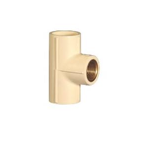 Supreme Lifeline CPVC Reducer F.Th. Tee Metal 20 x 15 mm (3/4 x 1/2 Inch)