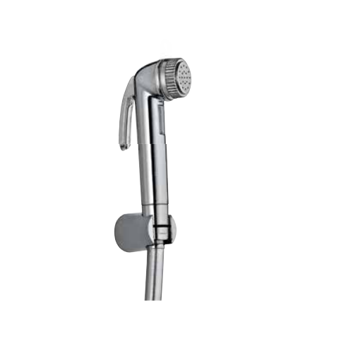 Jaquar Hand Shower (Health Faucet) With 8mm 1.2 Meter Long Flexible Tube & Wall Hook With N.R.V Back Flow Preventer ALD-CHR-577