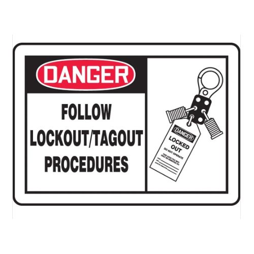 Asian Loto Danger Lockout Tag Emergency Sign