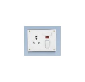 Anchor Penta Ivory 6A/16A, Neo Capton, 5-In-1 Combined with 4 Fixing Holes 240V 50Hz, Urea Back Piece, 50983