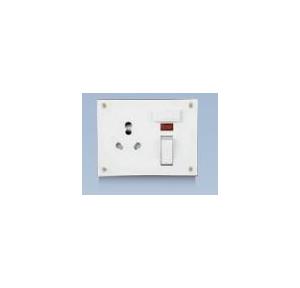 Anchor Penta Ivory 6A/16A, Neo Capton, 5-In-1 Combined with 4 Fixing Holes 240V 50Hz, 4522