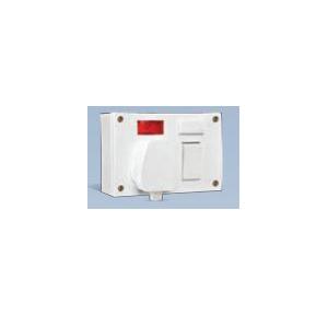 Anchor Penta White 6A/16A, Capton, 5-In-1 Combined with Box & 16A ISI Plug and 4 Fixing Holes 240V 50Hz, 39924