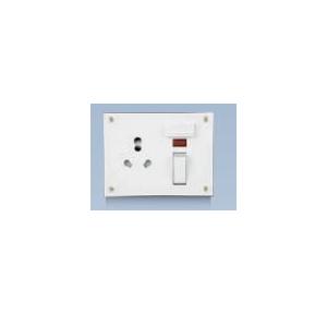 Anchor Penta White 6A/16A, Neo Capton, 5-In-1 Combined with 4 Fixing Holes 240V 50Hz, 38590