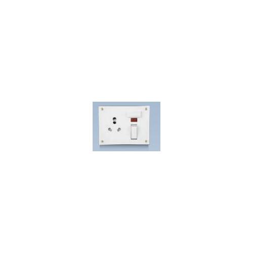 Anchor Penta White 6A/16A, Neo Capton, 5-In-1 Combined with 4 Fixing Holes 240V 50Hz, 38590