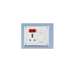 Anchor Penta White 6A/16A, Euro Capton, 5-In-1 Combined with 4 Fixing Holes 240V 50Hz, 38580