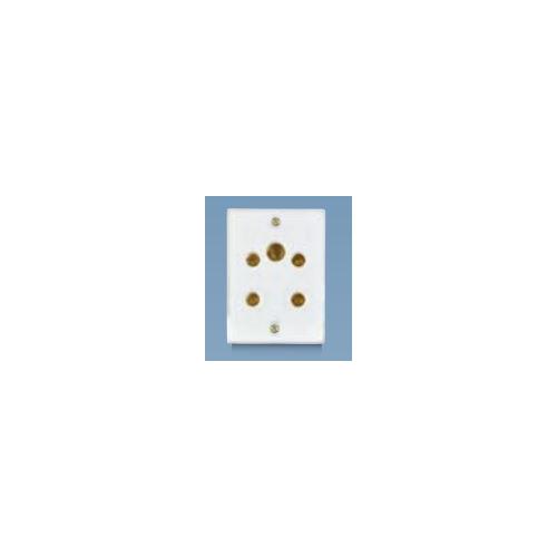 Anchor Penta White 6A 3-in-1 Socket 240V 50Hz, 38353