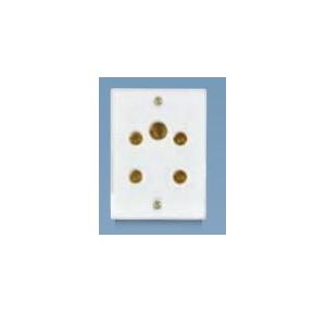 Anchor Penta White 6A Multi Socket For 2 & 3 Pin 240V 50Hz, 38375