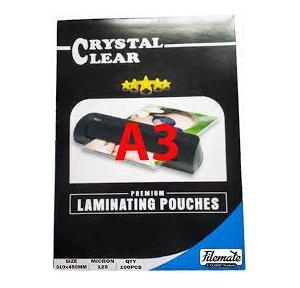 Lamination Pouch 125 micron, Size A4 , (Pack of 100pcs)