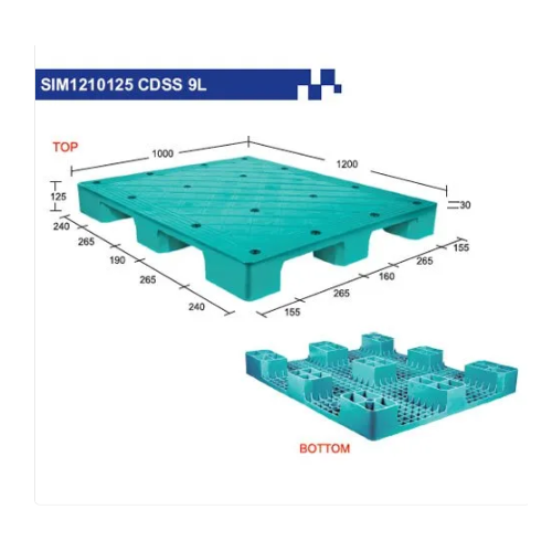 Supreme Injection Moulded Pallets SIM1210125 CDSS 9L 1200 x 1000 x 125 mm Green