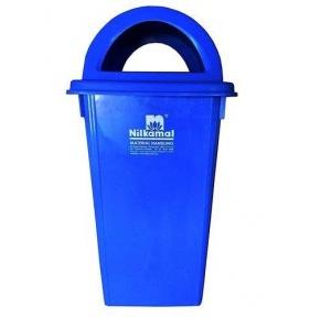 Nilkamal Dustbin RC60L1WH Blue Color Plastic 60 Ltr