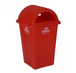 Nilkamal Dustbin FLB 60 Red Color Plastic 60 Ltr