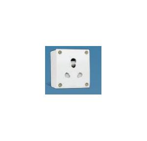 Anchor Anchor Penta 6A/16A Uni Socket With Box 50966 240V 50Hz, White