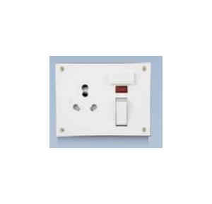 Anchor Penta Ivory 6A/16A Neo Capton, 5-In-1 with 4 Fixing Holes 240V 50Hz, Urea Back Piece, 50983