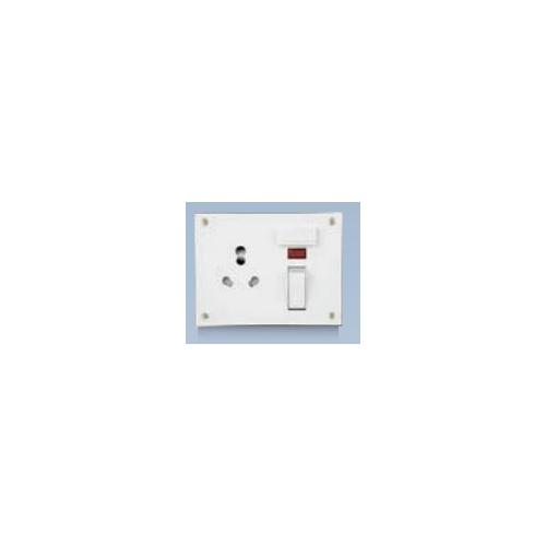 Anchor Penta Ivory 6A/16A Neo Capton, 5-In-1 with 4 Fixing Holes 240V 50Hz, Urea Back Piece, 50983