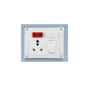 Anchor Penta White 6A/16A Euro Capton, 5-In-1 with 4 Fixing Holes 240V 50Hz, Urea Back Piece, 39986