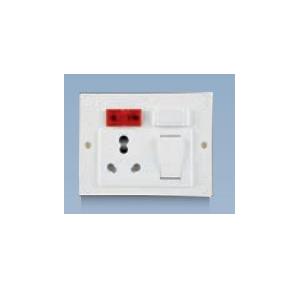 Anchor Penta White 6A/16A Euro Capton 5-In-1 with 2 Fixing Holes 240V 50Hz, Urea Back Piece, 39981