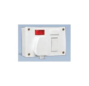 Anchor Penta Ivory 6A/16A Capton, 5-In-1 with Box & 16A ISI Plug and 4 Fixing Holes 240V 50Hz, 51351