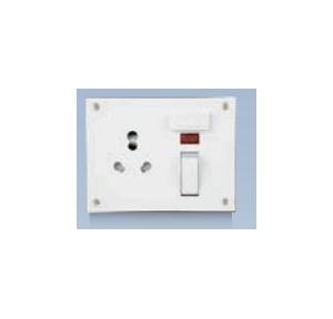 Anchor Penta Ivory 6A/16A Neo Capton, 5-In-1 with 4 Fixing Holes 240V 50Hz, 4522