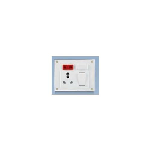 Anchor Penta Ivory 6A/16A Euro Capton, 5-In-1 with 4 Fixing Holes 240V 50Hz, 4920