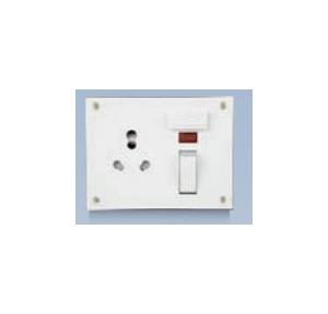 Anchor Penta White 6A/16A Neo Capton, 5-In-1 with 4 Fixing Holes 240V 50Hz, 38590