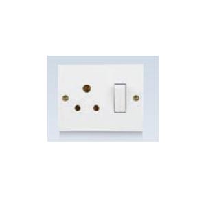 Anchor Penta Dark Brown Deluxe 6A 3 Pin S.S.Combined 240V 50Hz, 38821DB