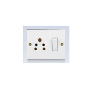 Anchor Penta Dark Brown Deluxe 6A 2-In-1 S.S. Combined 240V 50Hz, 38820DB