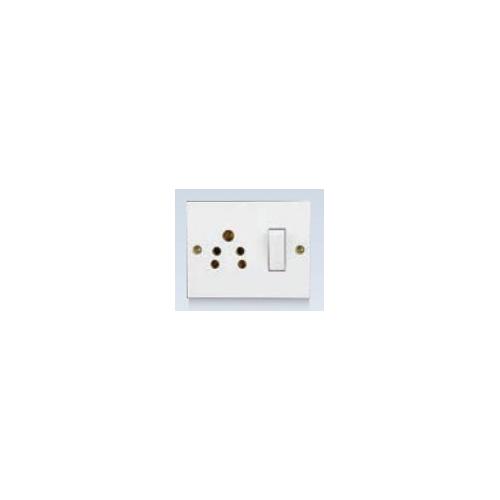 Anchor Penta Dark Brown Deluxe 6A 2-In-1 S.S. Combined 240V 50Hz, 38820DB