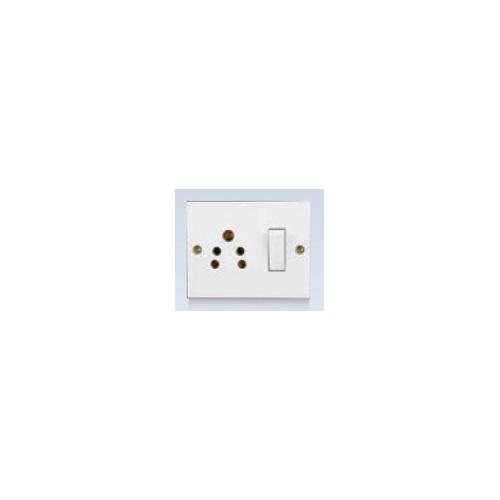 Anchor Penta Dark Brown Deluxe 6A 2-In-1 S.S. Combined 240V 50Hz, 38820DB