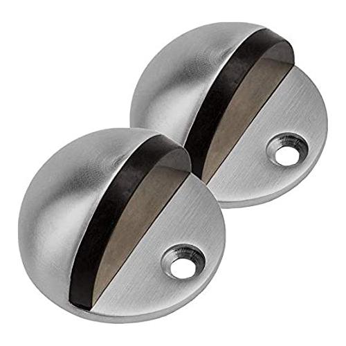 Volo Half Moon Stainless Steel Floor Door Stopper (Pack of 2 Pcs)