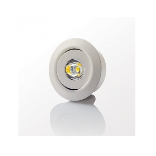 Syska LED Cabinet Light 3W Round Frosted Lens 6500K, White SSK-SW-R-3W-F