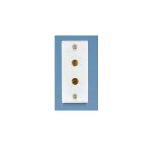 Anchor Penta Ivory 6A 2 Pin Socket (IP20) 240V 50Hz Urea Backpiece, 50237