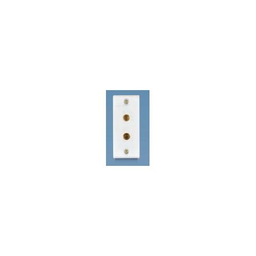 Anchor Penta Ivory 6A 2 Pin Socket (IP20) 240V 50Hz Urea Backpiece, 50237