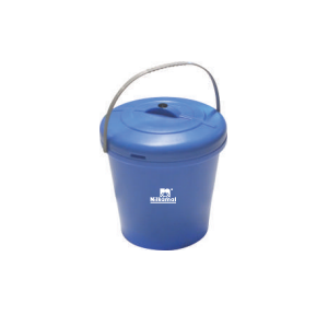 Nilkamal Dustbin BMCONLID (With Flexible Handle) Blue Color Plastic 20 Ltr