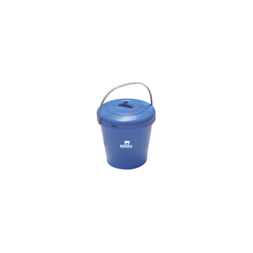Nilkamal Dustbin BMCONLID (With Flexible Handle) Blue Color Plastic 20 Ltr