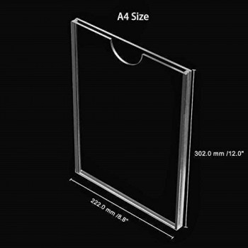 Checklist Holder Acrylic Vertical A4 Size Thickness 3 MM Milky White Color