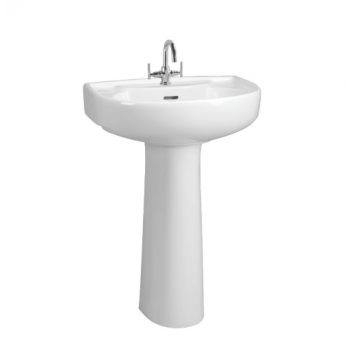 Cera Pedestal Washbasin Cana with Single Faucet Tap F2002101
