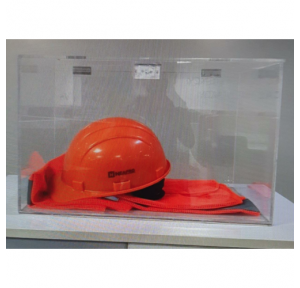 Acrylic Box Thickness 3mm With One Side Top Door Mechanism, Size : 18x12x12 Inch