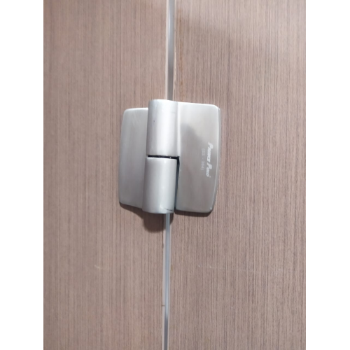 Polo Washroom Door Hinges Left & Right PTPF Model 7002 Black Crome Color