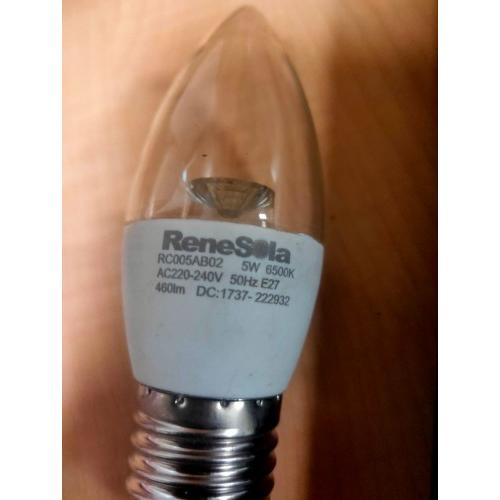 Renesola LED Bulb RC005AB02 5W E27 50Hz 6500K Candle Type