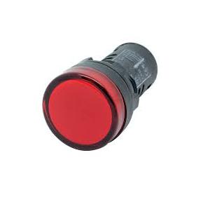 Hack LED Panel Indicatior Lamp Red 220V, Dia : 22.5 mm
